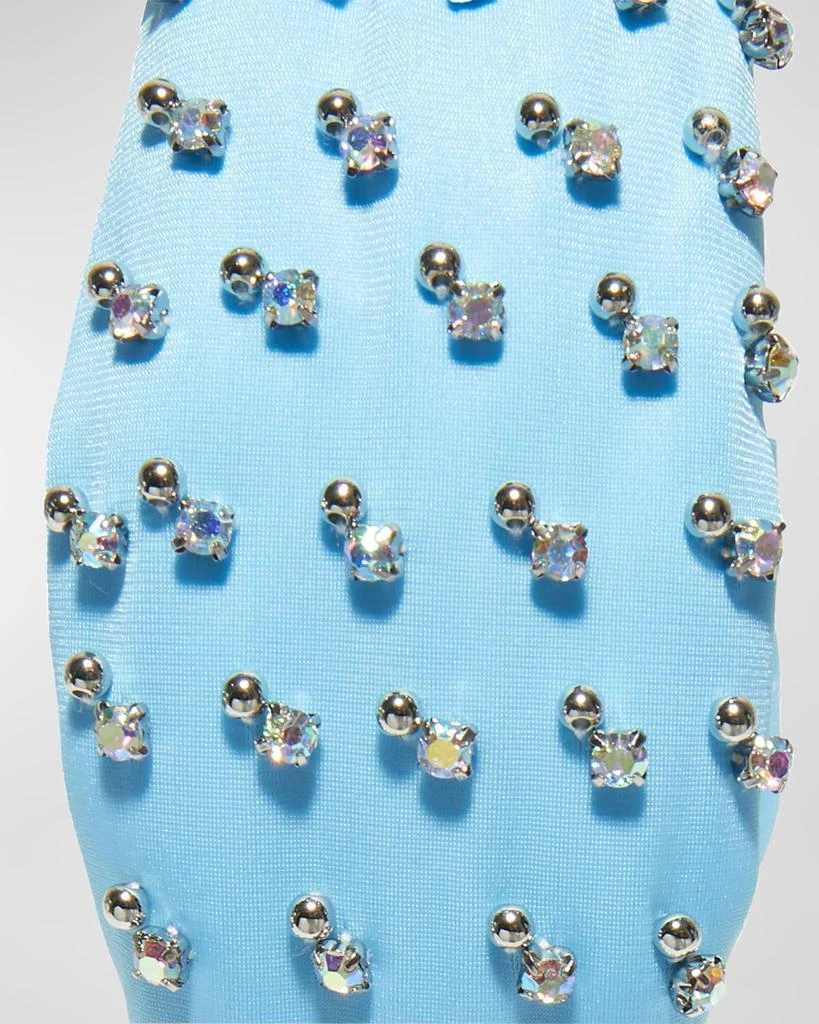 Lele Sadoughi Knotted Crystal-Embellished Neoprene Headband 3