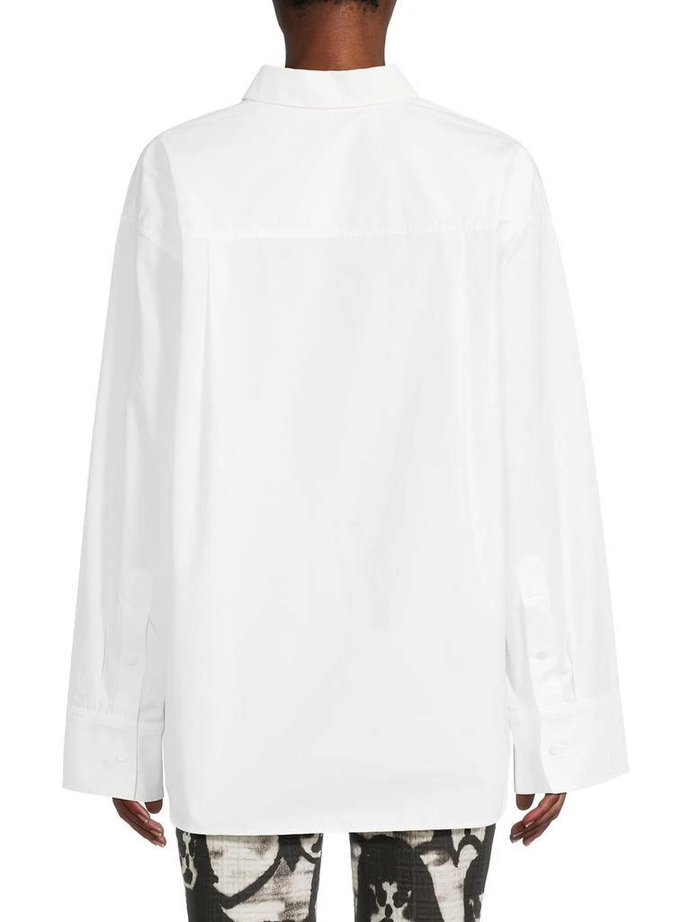 Valentino Classic Cotton Oversized Button-Front Shirt 2