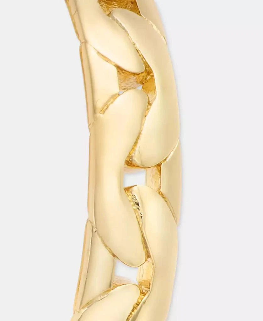 DKNY Chain Open Dynamic Hoop Earrings 4