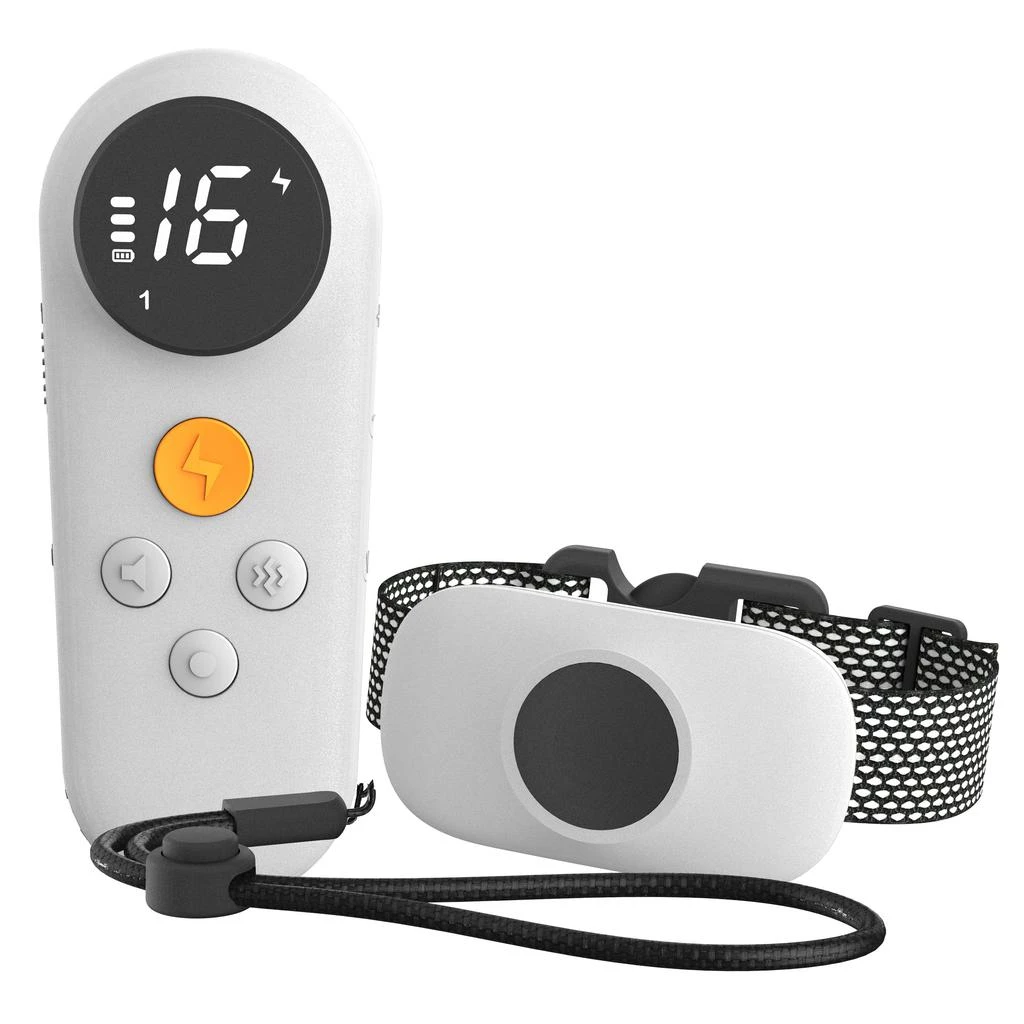 Pet Life Ellipse LED 1-to-3 Dog 550-Yard Range 16-Level Vibration Sound and Stimulation Training Dog Collar 1