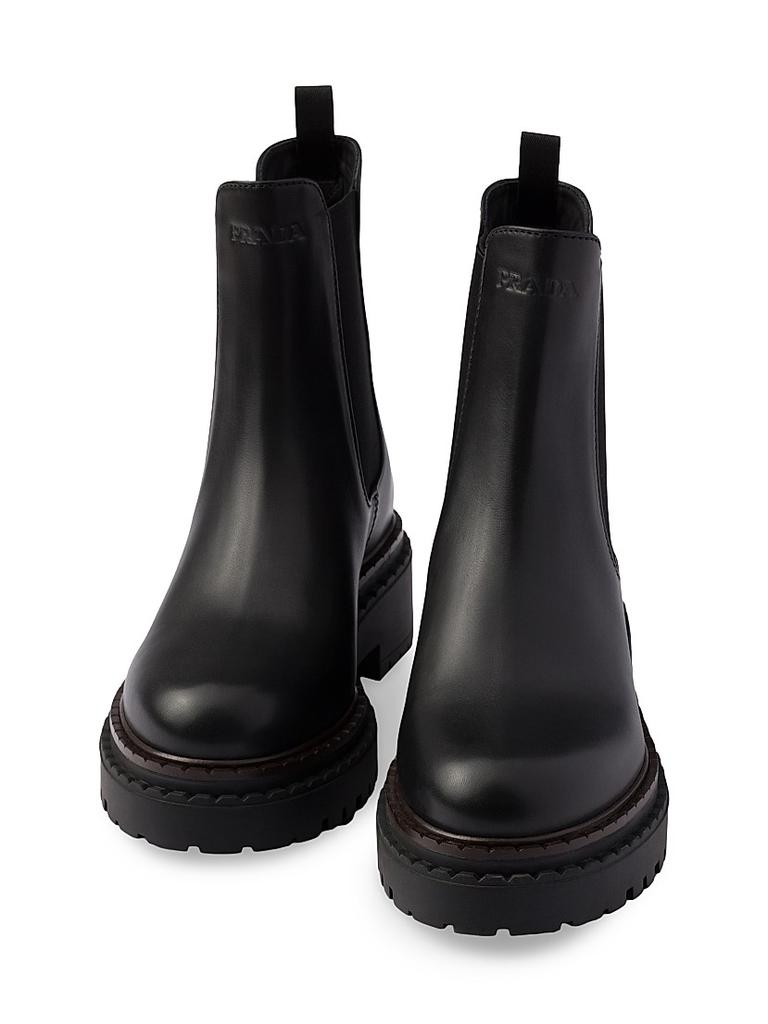 Prada Leather Chelsea Boots - Shoes - Free Shipping - BeyondStyle