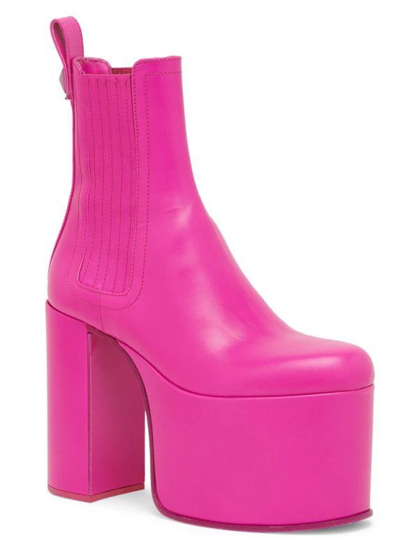 Valentino Beatle Platform Leather Booties 2