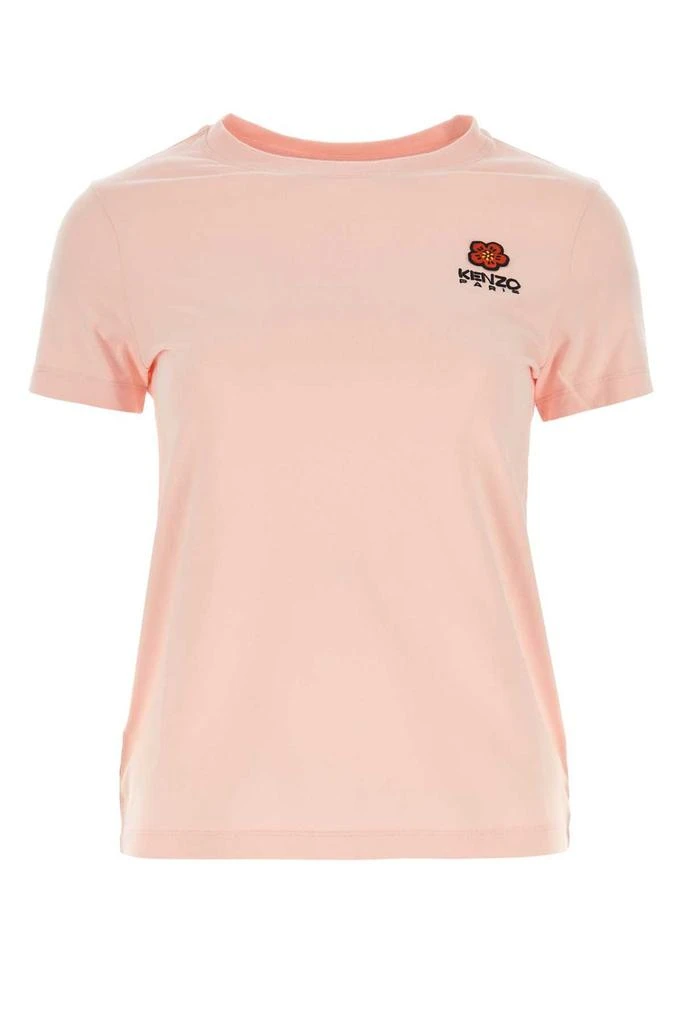 Kenzo Kenzo Logo Embroidered Crewneck T-Shirt 1