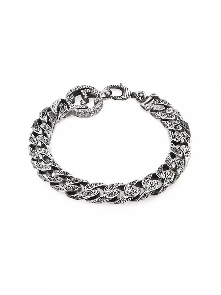 Gucci Interlocking Sterling Silver Bracelet 1