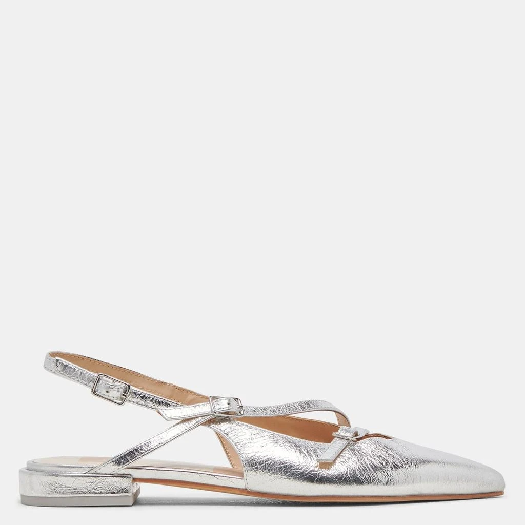 Dolce Vita Pamla Flats Silver Crinkle Patent 1