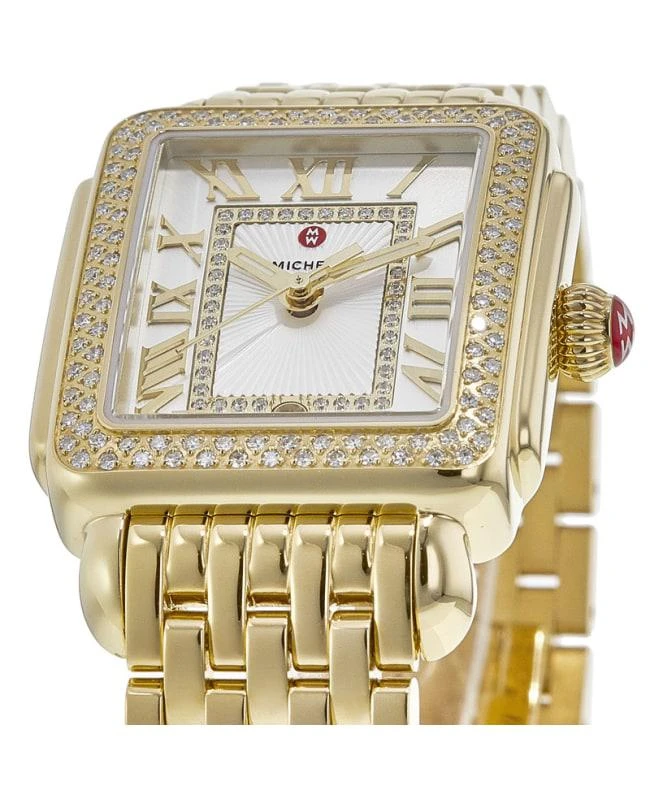 Michele Michele Deco Madison Diamond Silver Dial Diamond Gold Plated Women's Watch MWW06G000003 3