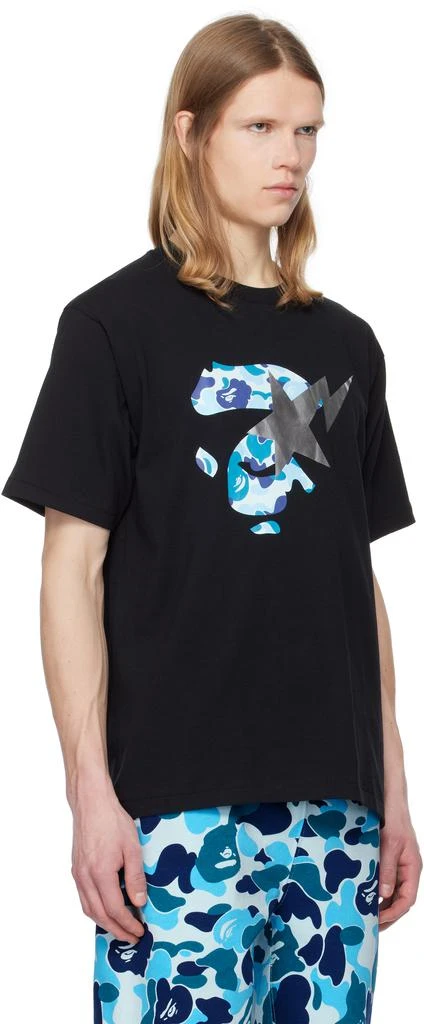 Bape Black ABC Camo Ape Face STA T-shirt 2
