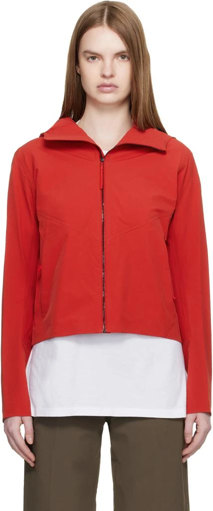 Veilance Red Focal Hoody Jacket