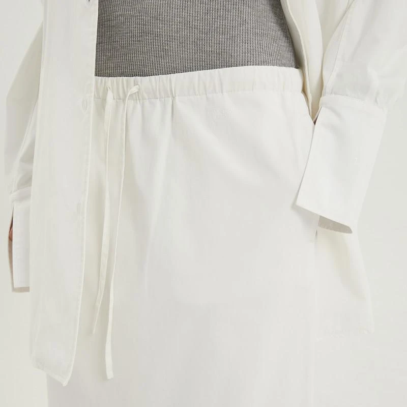 1989 STUDIO Long asymmetric skirt white 6