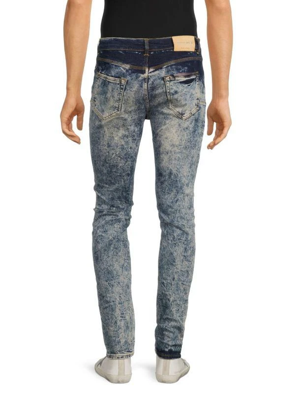 Purple Brand High Rise Bleached & Distressed Jeans 2