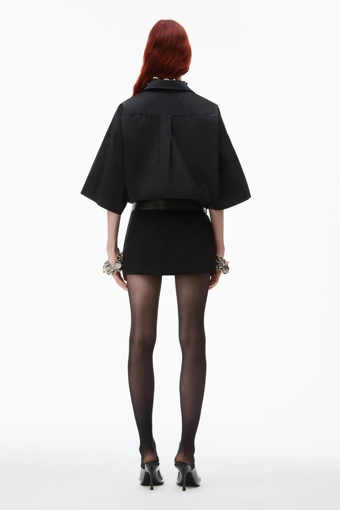 Alexander Wang belted hybrid mini shirtdress 5