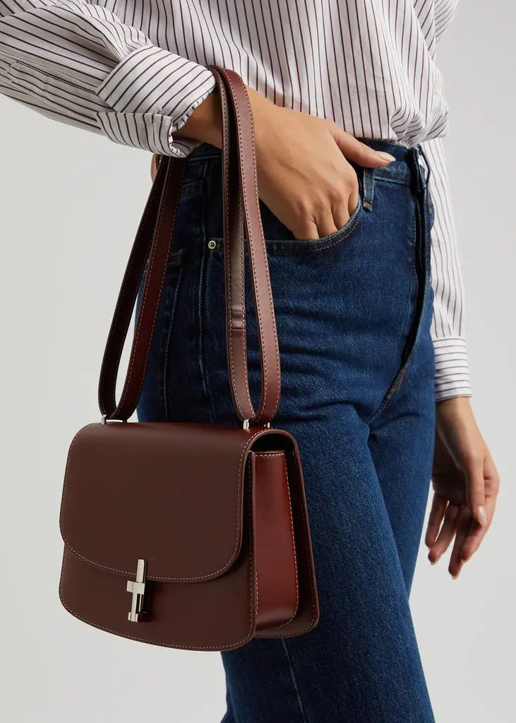 The Row Sofia 8.75 leather shoulder bag 6