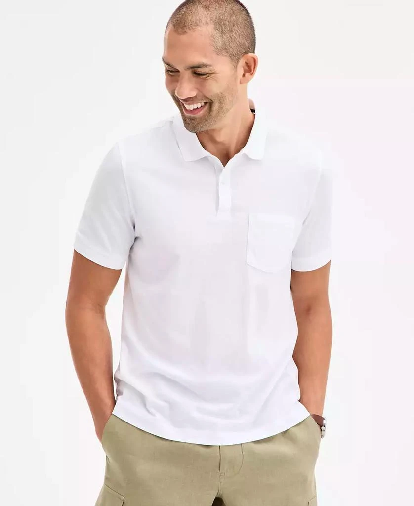 Club Room Men's Solid Jersey Polo with Pocket, Created for Macy's 3