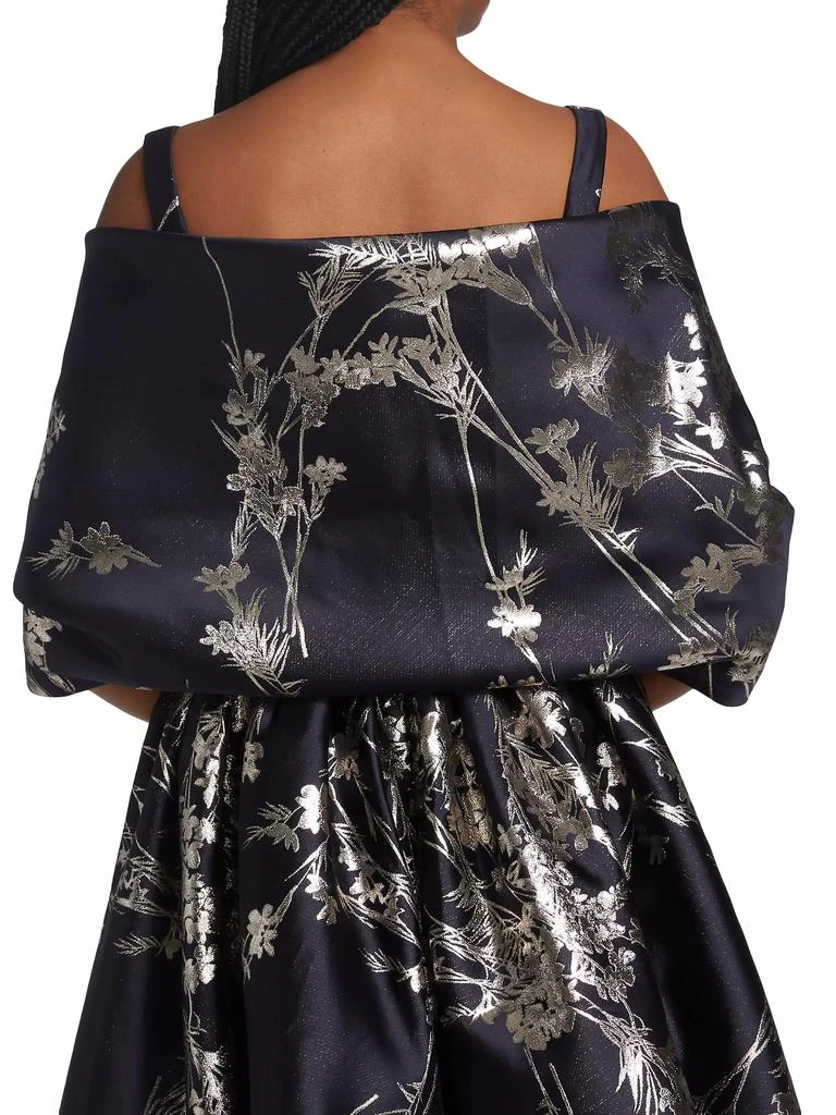 Amsale Metallic Shoulder Wrap 5