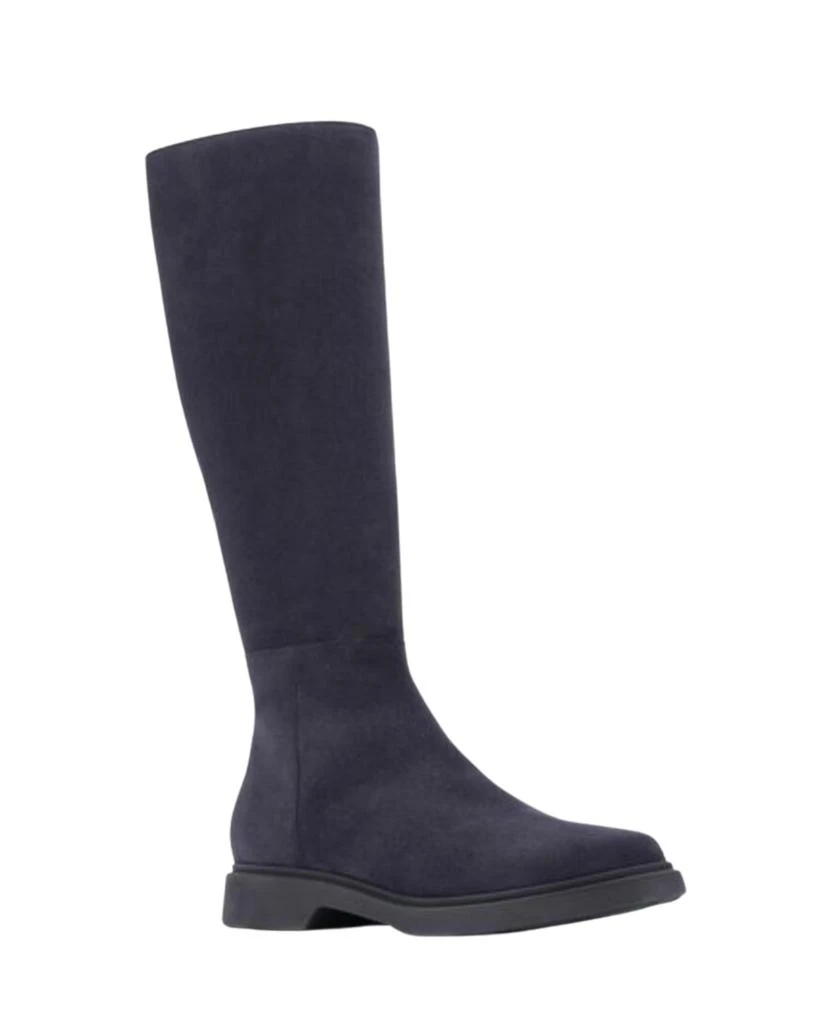 Aquatalia Halena Silky Suede Tall Boot (Navy Suede) 2