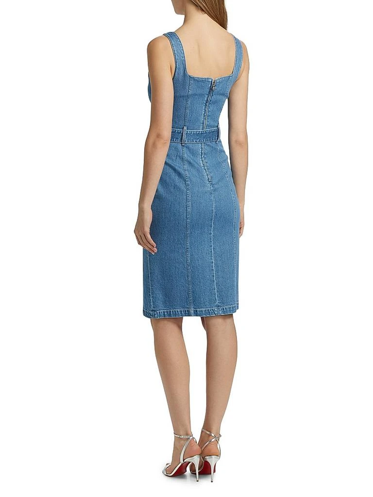L'Agence Denim Tank Midi-Dress 5