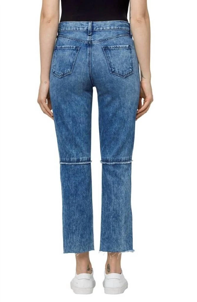 J Brand J Brand - Ruby Frayed Cropped Straight Raw Hem High Rise Jeans 3