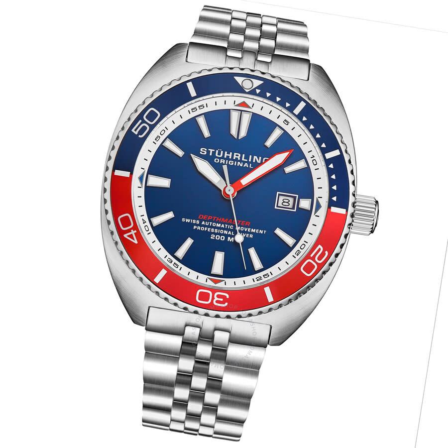Stuhrling Original Depthmaster Automatic Blue Dial Men's Watch M18015