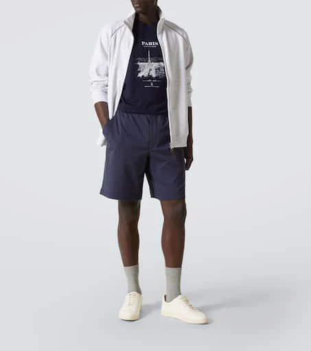 Brunello Cucinelli Logo cotton jersey shorts 2