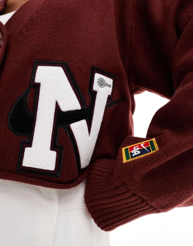 NIKE Nike YOON cardigan in burgundy 3