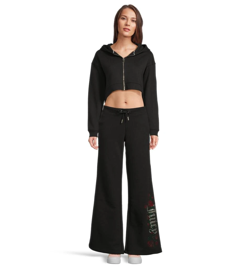 Juicy Couture Wide Leg Track Pants With Back Bling 5