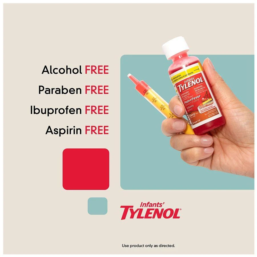 Infants
 TYLENOL Acetaminophen Liquid Medicine Cherry 7