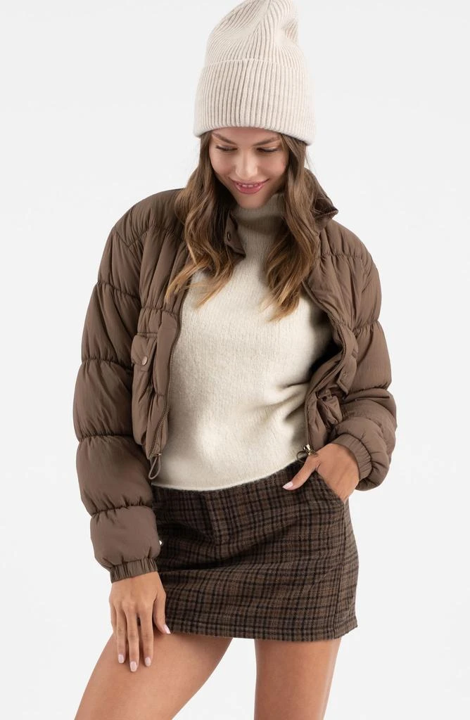 Blu Pepper Crop Puffer Jacket 5