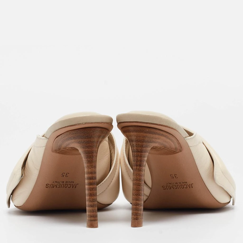 Jacquemus Jacquemus Cream Leather Piscine Les Mules Size 35 5