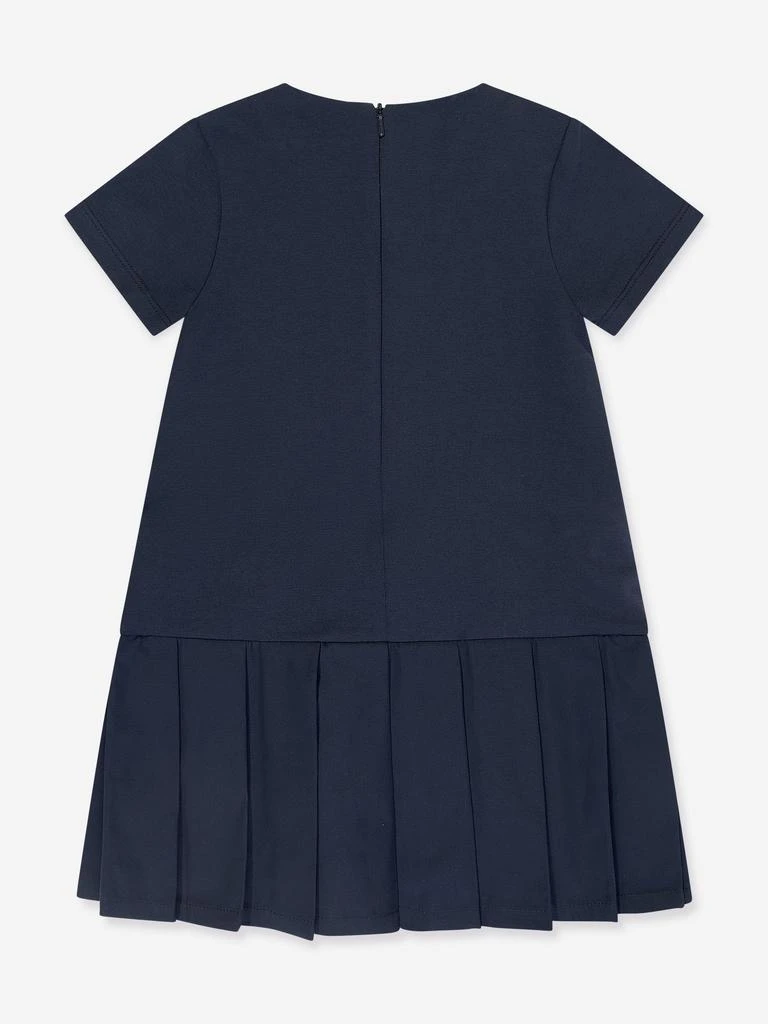 Escada Escada Girls Embroidered Badge Dress in Navy 2
