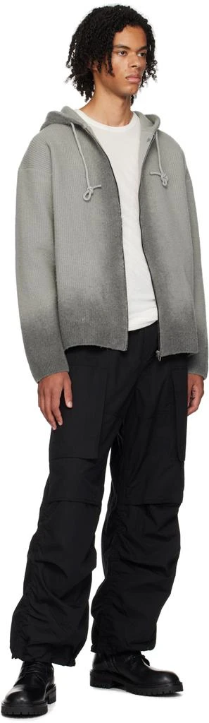 Juun.J Black Puckered Cargo Pants 4