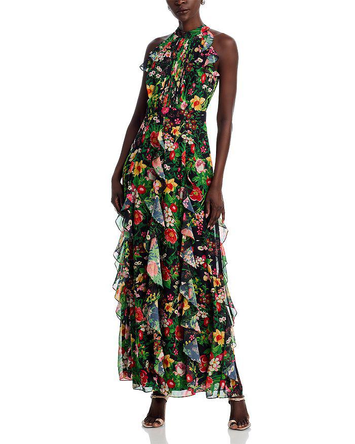 AQUA Ruffled Gown - Exclusive