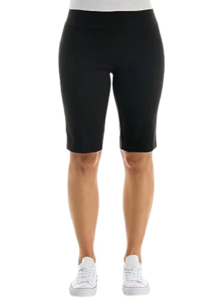 Zac Posen Pull On Millennium Bermuda Shorts In Black 1