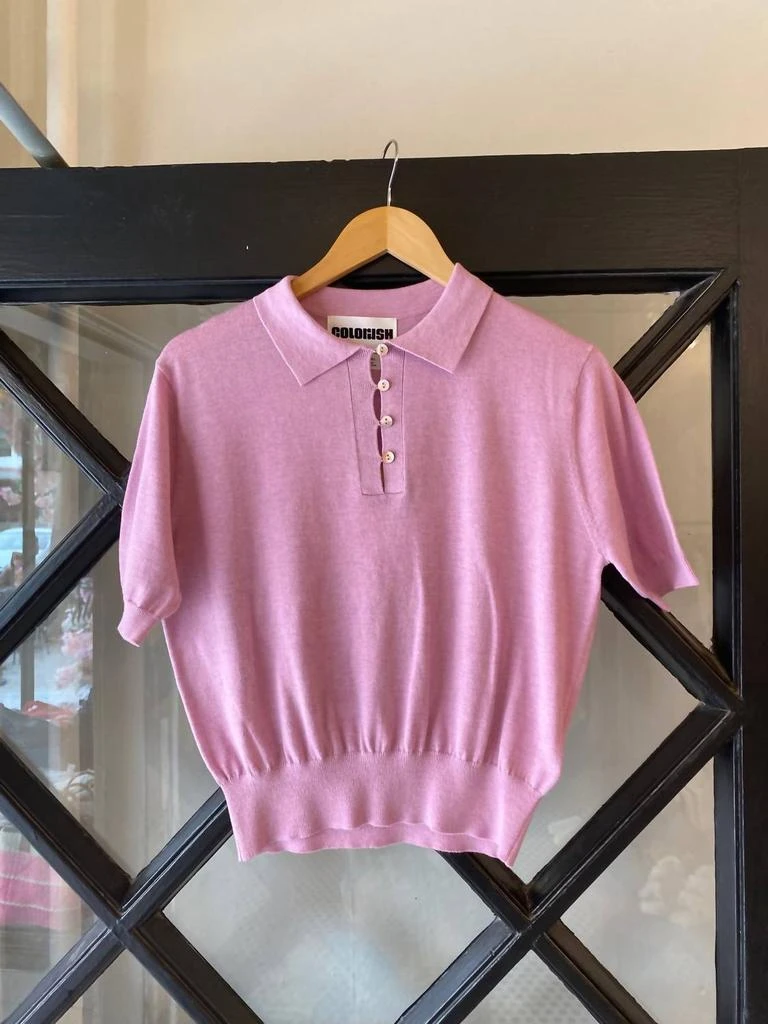 Colorush Nicola Polo Sweater In Violetta 3