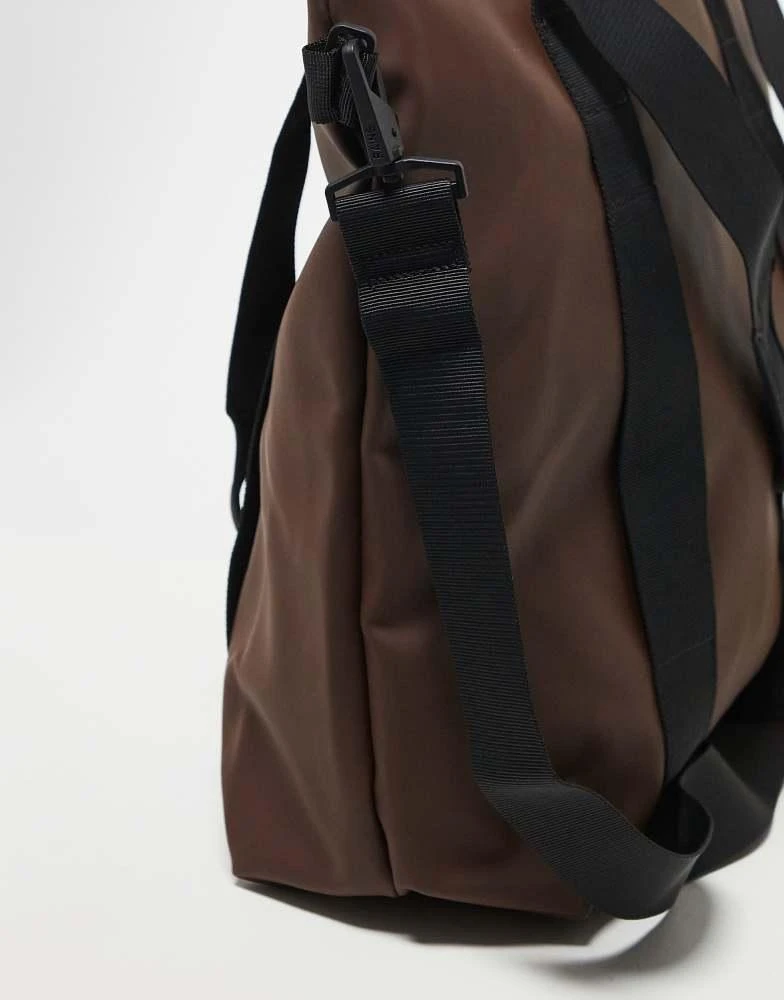 RAINS Rains waterproof tote bag mini in brown 2