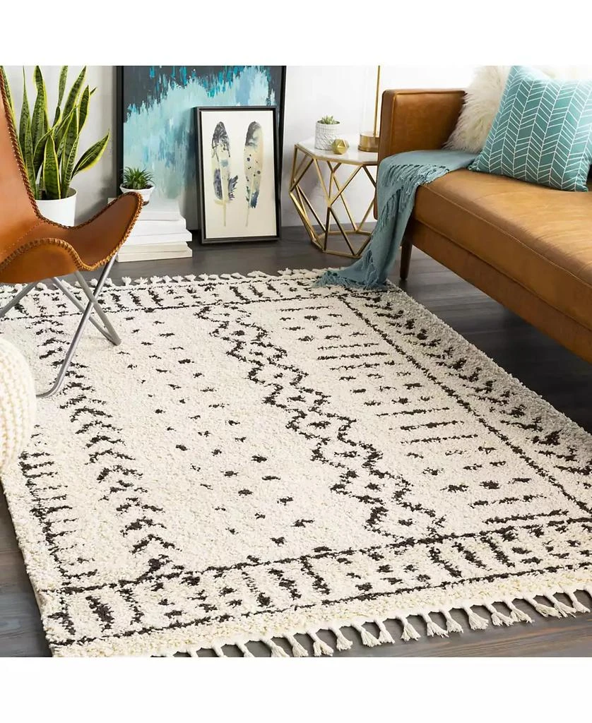 Surya Berber Shag BBE-2311 Charcoal 5
3" x 7
3" Area Rug 4