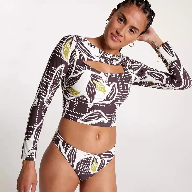 CALIA CALIA Women's Swim Cropped Rashguard 5
