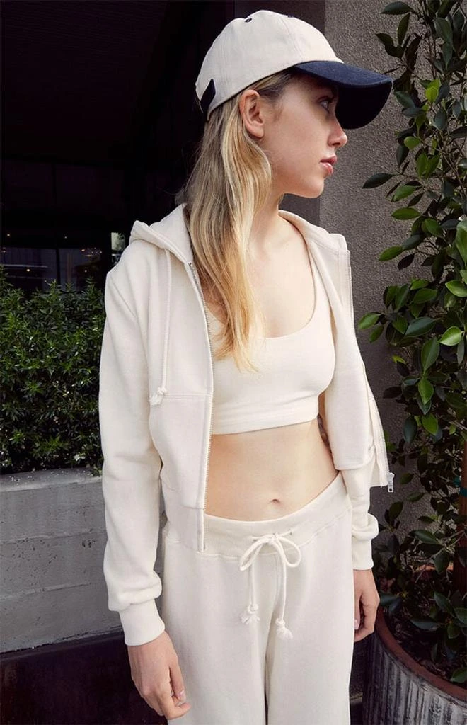 John Galt Off White Full Zip Hoodie 1