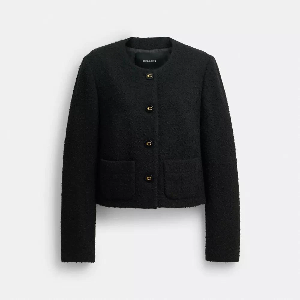 Coach Boucle Cardigan Jacket