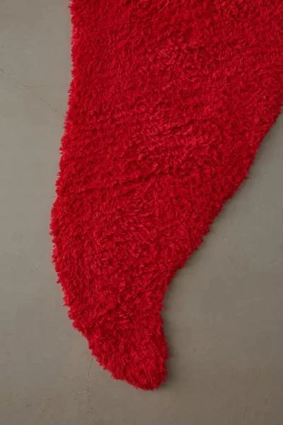 Urban Outfitters Chili Pepper Shaped Tufted Shag Rug 4