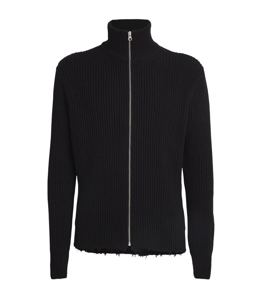 MM6 Maison Margiela Cotton Zip-Up Sweater