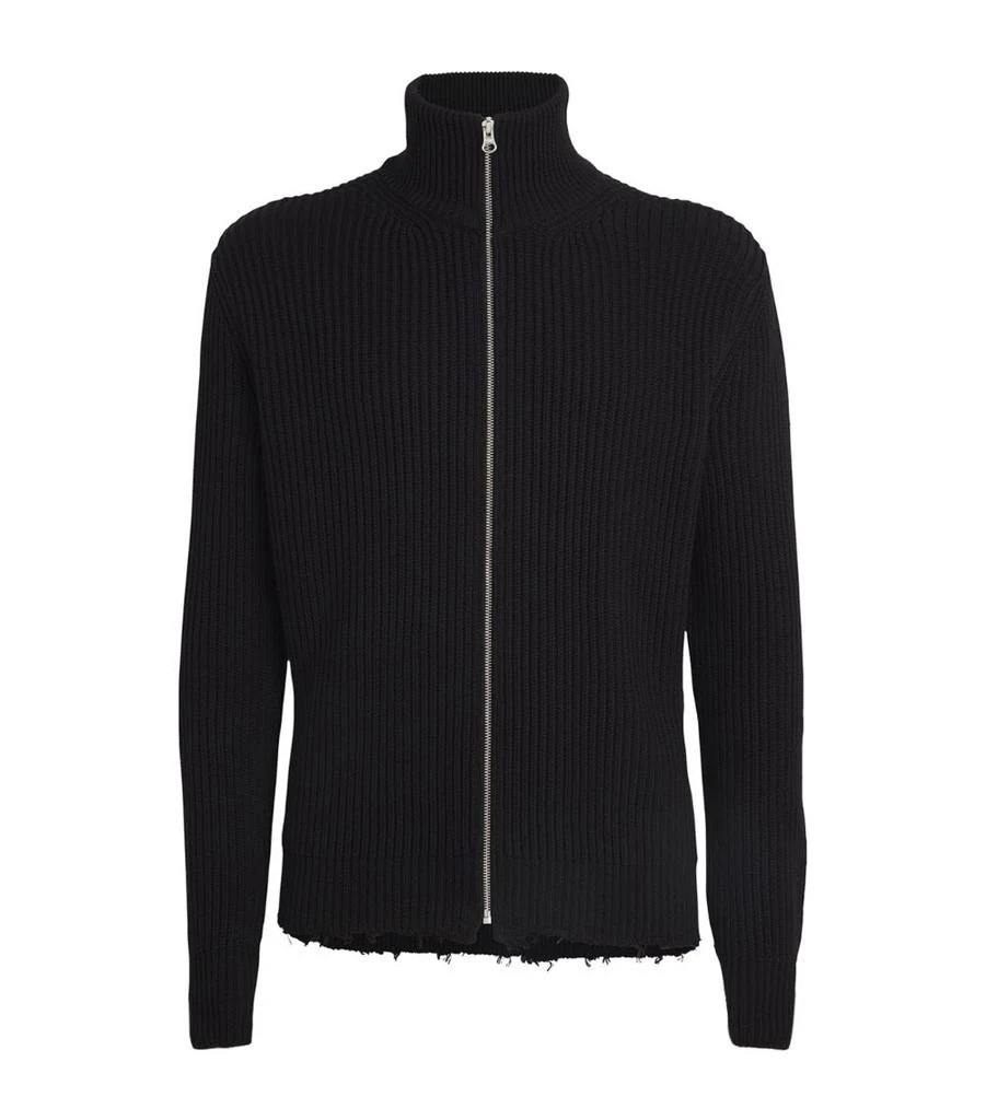 MM6 Maison Margiela Cotton Zip-Up Sweater 1