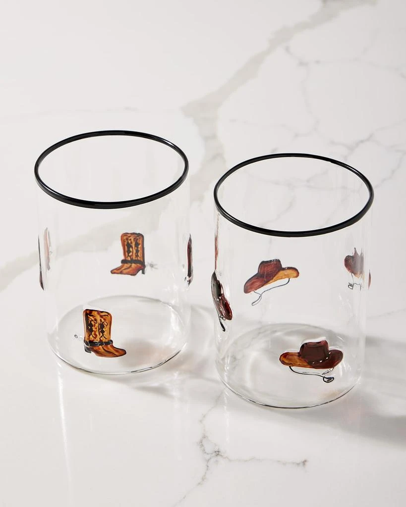 Neiman Marcus Western 18 oz. Tumblers, Set of 4 2
