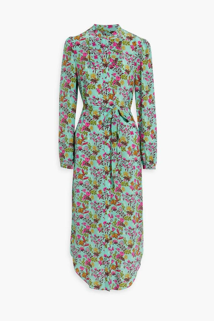 Saloni Sasha floral-print silk crepe de chine midi dress 1