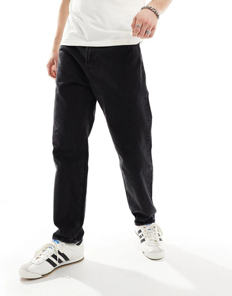 Bershka Bershka loose fit jeans in black 1