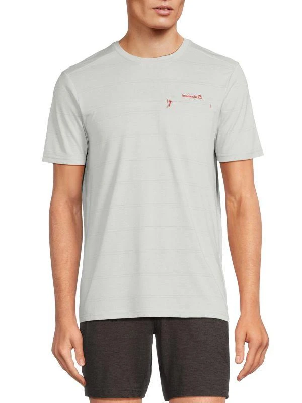Avalanche Striped Crewneck Tee 1