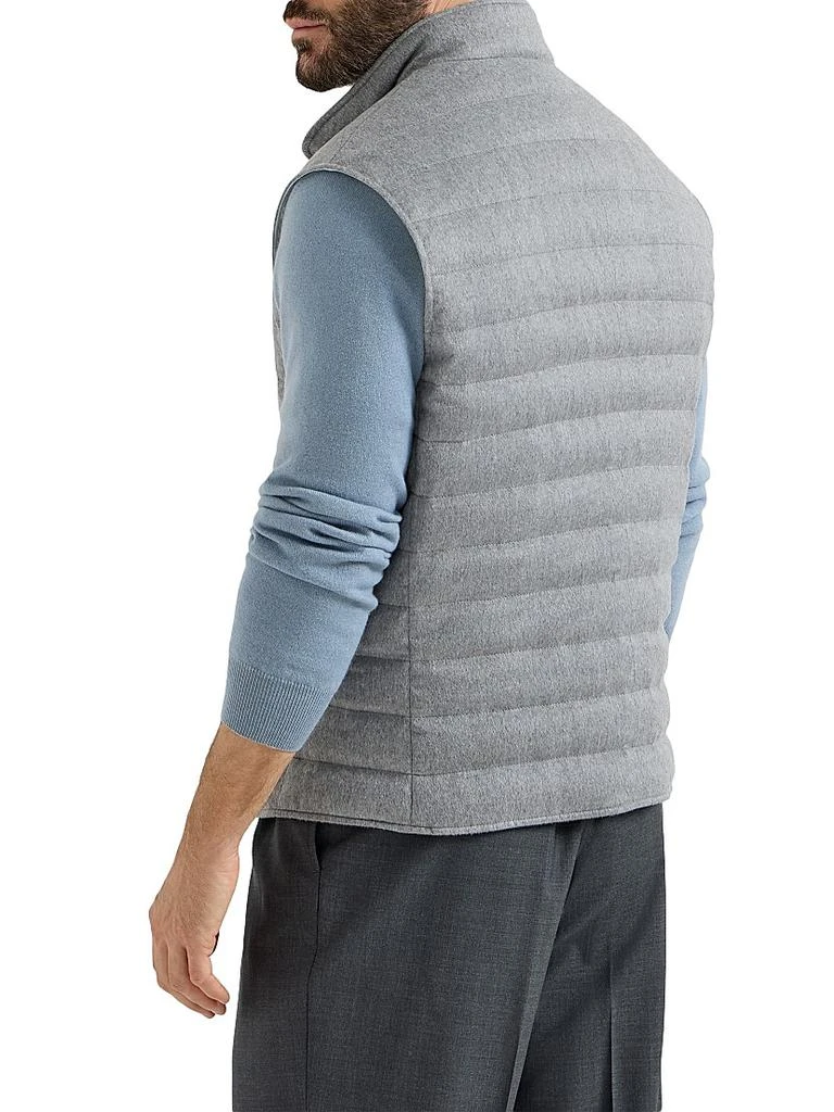 Brunello Cucinelli Lightweight Cashmere Flannel Down Vest 3