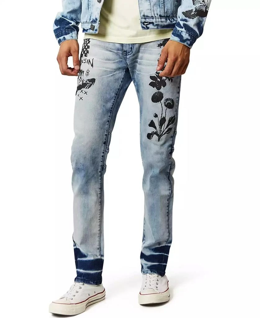 Reason Men's Big and Tall Reach Skinny Denim Jeans 2