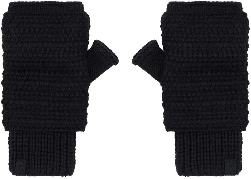 DEVOA Black Knit Gloves 1