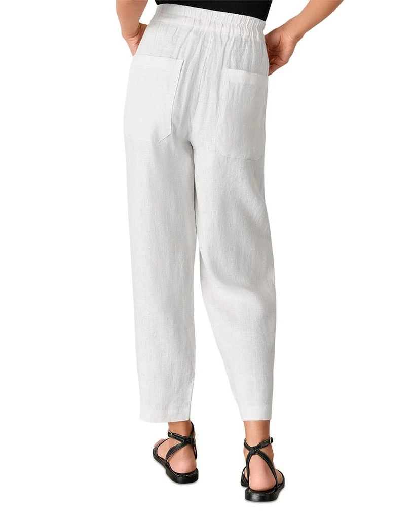 Whistles Linen Barrel Leg Trousers 9