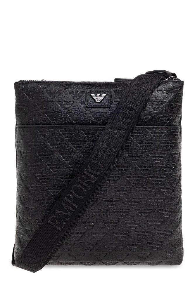Emporio Armani Emporio Armani Logo Embossed Messenger Bag 1